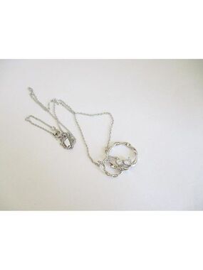 NWT Old Rubin Mother Daughter SS 16" Necklace Plus Extender Gift Box